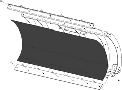 KFI Poly Blade Replacement 60 in. 105858-R