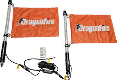 DragonFire Racing 2Ft Spiral Led Whip- Clear- sold in pairs 522803