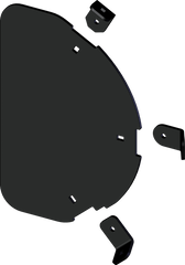 KFI Steel Plow Side Shield - TAPERED 105540