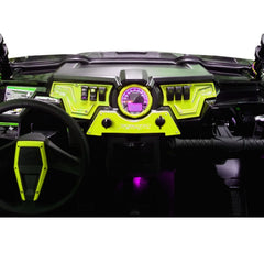 XP 1000 3 piece Dash Panel Lime Squeeze with switches