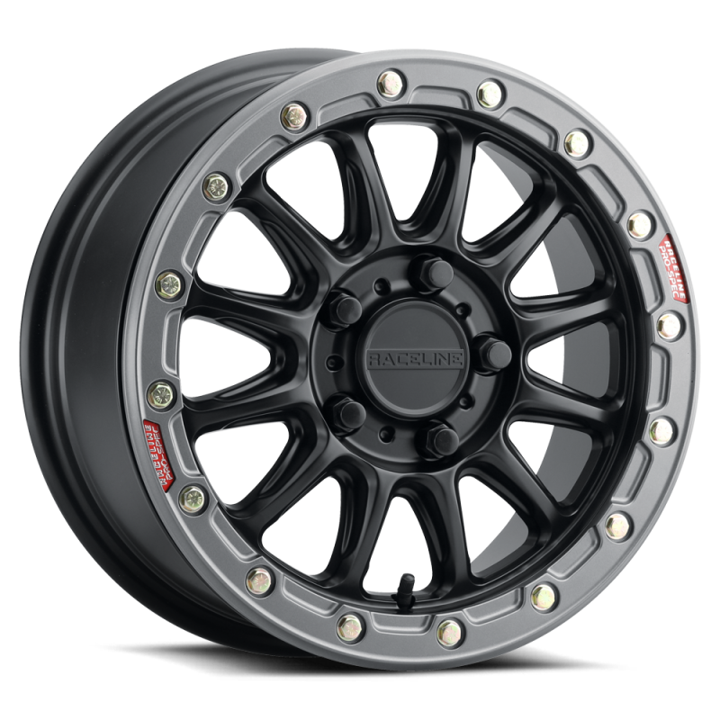 Rac R15gb Raceline A14BG Alpha 15x7in/5x114.3 BP/25mm Offset/68mm Bore - Black