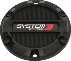 SYSTEM 3 SB8 CENTER CAP FLAT 6/5.5 BOLT-IN MATTE BLACK