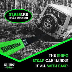 Rhino USA 30Ft Tow Strap/Hitch Combo RNO-30STRAPHITCH