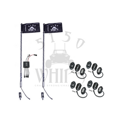 187 Whips and Rock Light Combo Kit - 5150 Whips