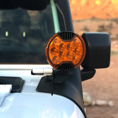 KC HiLiTES 6 inch SlimLite LED - Light Shield - Amber 5104