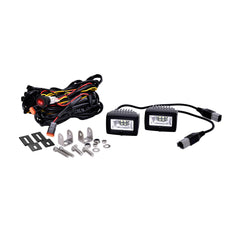 KC HiLiTES 2 in C-Series C2 LED - 2-Light System - Backup - 20W Flood Beam 519