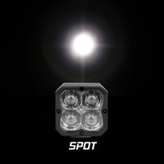 XKGLOW XK Glow XKchrome 20w LED Cube Light w/ RGB Accent Light - Spot Beam XK065001-S