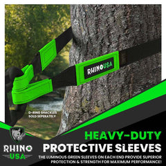 Rhino USA Recovery Tree Saver Strap 3Inx8Ft (Black) RNO-TREESAVER