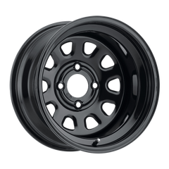 ITP Delta Steel 12x7 / 4x156 BP /  4+3 Offset Black 1222865014B