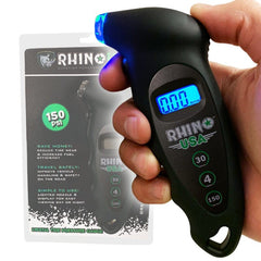 Rhino USA Digital Tire Pressure Gauge 150 Psi (Black) RGAUGE-DIGBLK