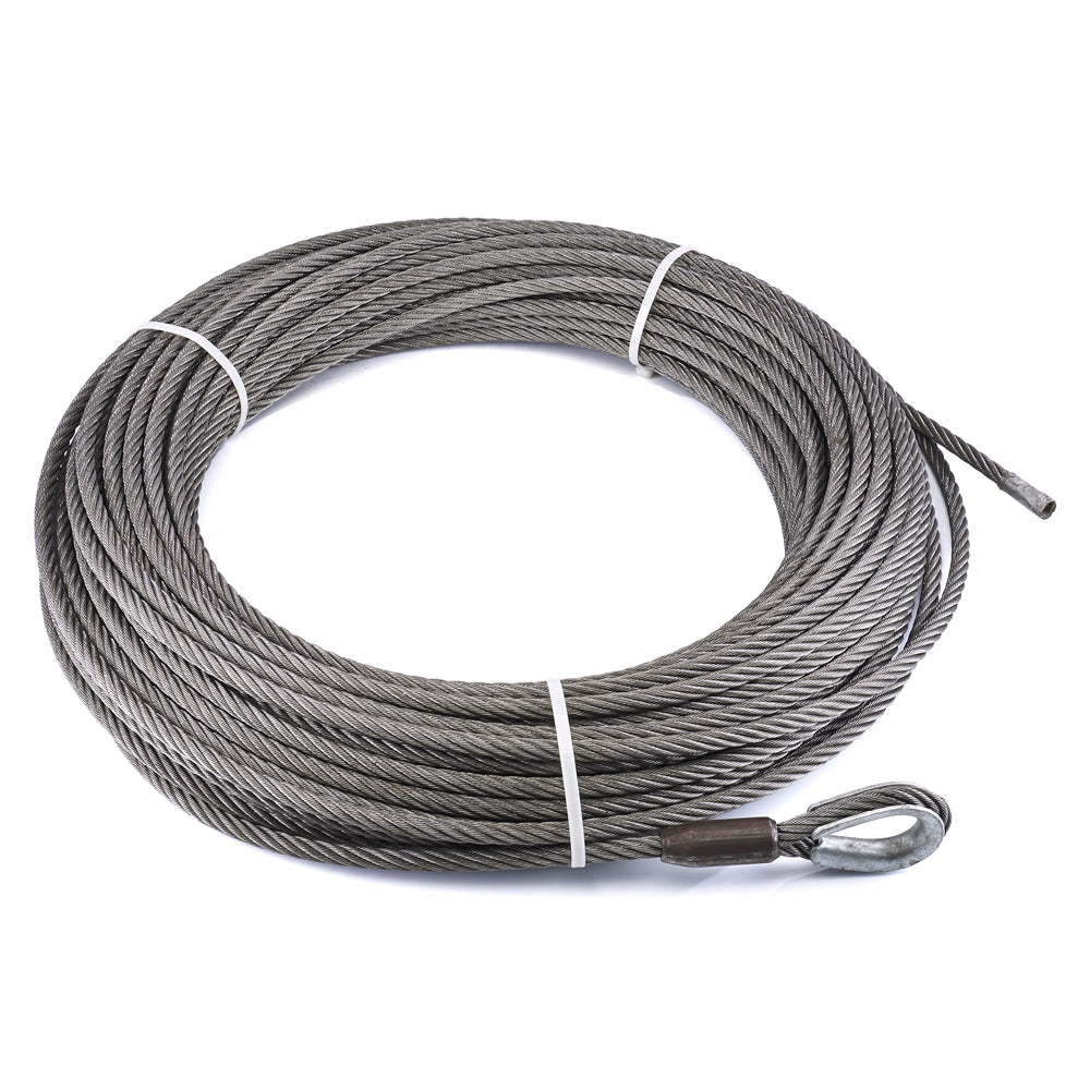 War Wire Rope Warn WIRE ROPE ASSEMBLY 9/16 Inch Diameter x 245 Foot Length 77452