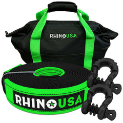 Rhino USA 20Ft Tow Strap/Shackles Combo RNO-SHACKSTRAP20
