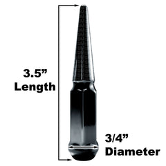4pc 3.5in Spike Lug Nuts