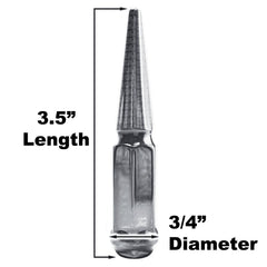 4pc 3.5in Spike Lug Nuts