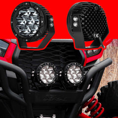 XKGLOW XK Glow Spot Beam Cube Offroad Round Work Light Kit 1pc 5in XK067005