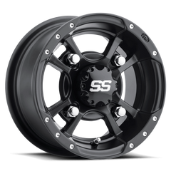 ITP SS 112 10x8 / 4x115 BP / 3+5 Offset Black Wheel 1028337536B