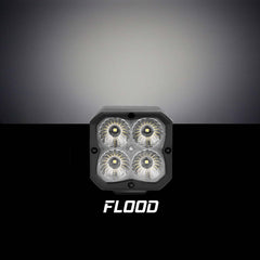XKGLOW XK Glow XKchrome 20w LED Cube Light w/ RGB Accent Light - Flood Beam XK065001-FL