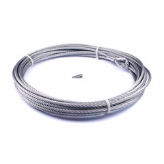 Warn WIRE ROPE ASSEMBLY 3/8 Inch Diameter x 80 Foot Length 89213