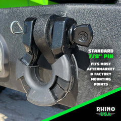 Rhino USA 8T Super Shackle 2-Pack (Black) SUPERSHACK-BLK