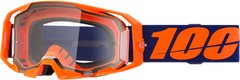 100-PERCENT ARMATIC GOGGLE NEON ORANGE CLEAR LENS