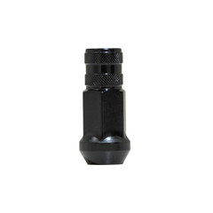 Gorilla Forged Steel Racing Open End Lug Nut - 12mm x 1.50 Thread Size - 3/4" Hex - Black Finish - Bulk (45038BC)