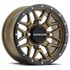 Raceline A94BZ Krank 14x7in / 4x137 BP / 38mm Offset / 110.18mm Bore - Bronze & Black Lip Wheel A94BZ-47037+38