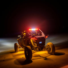 KC HiLiTES Multi-Function Chase Bar Kit - Rear-Facing LED Light Bar for Polaris RZR Turbo R & RZR Pro XP 98012