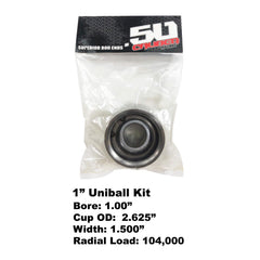 Uniball Bearing Fabrication Kit - .5" to 1.5" Bore