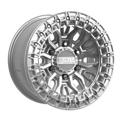 Mayhem 6R Beadlock | Gloss Silver Machined
