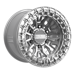 Mayhem 6R Beadlock | Gloss Silver Machined