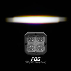 XKGLOW XK Glow XKchrome 20w LED Cube Light w/ RGB Accent Light - Fog Beam XK065001-FO