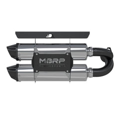 MBRP Polaris Stacked Dual Slip-on System. AT-9516PT