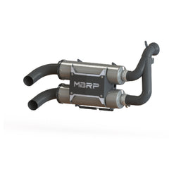 MBRP Polaris Dual Stacked Slip-on Mufflers. AT-9520PT