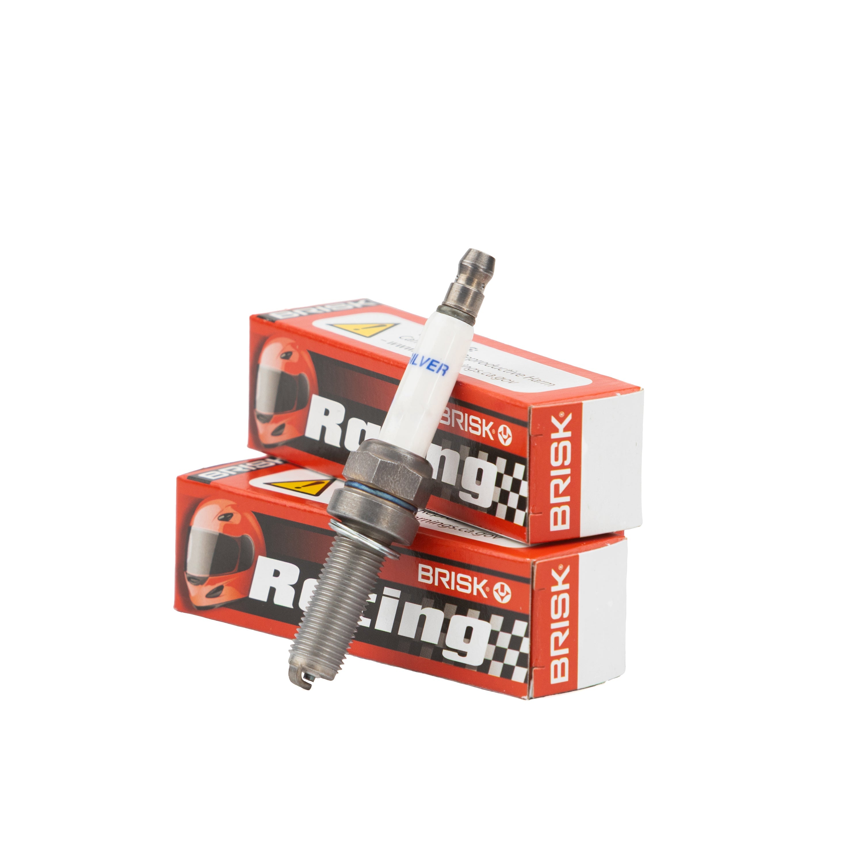 Brisk Can-Am X3 Turbo Silver Racing Spark Plug Set - (3)