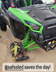 Fluorescent Green Safe Sled Offroad Recovery Tool