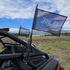 RLB Motorsports 2" SINGLE LED Whips Bluetooth RGB- Carbon Fiber