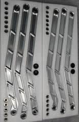 Elektric Offroad 2017 to Current Can-Am X3 Maverick High Clearance Radius Rods in Clear Finish for 72"