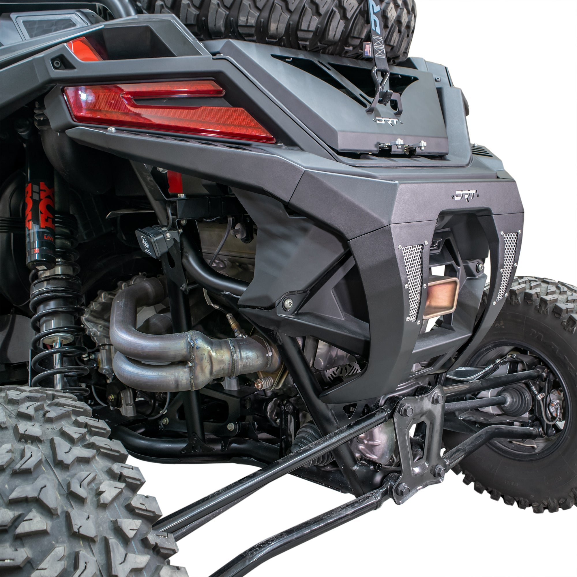 Polaris RZR Pro R rear bumper installed on 2022+ model rear end