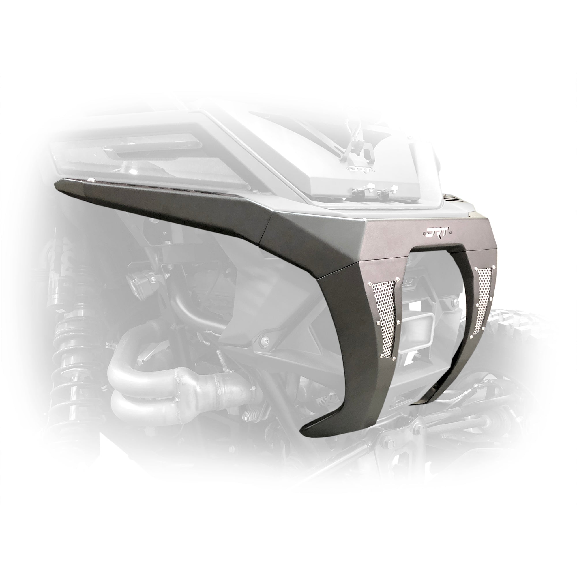 Heavy-duty steel rear bumper for off-road Polaris UTVs