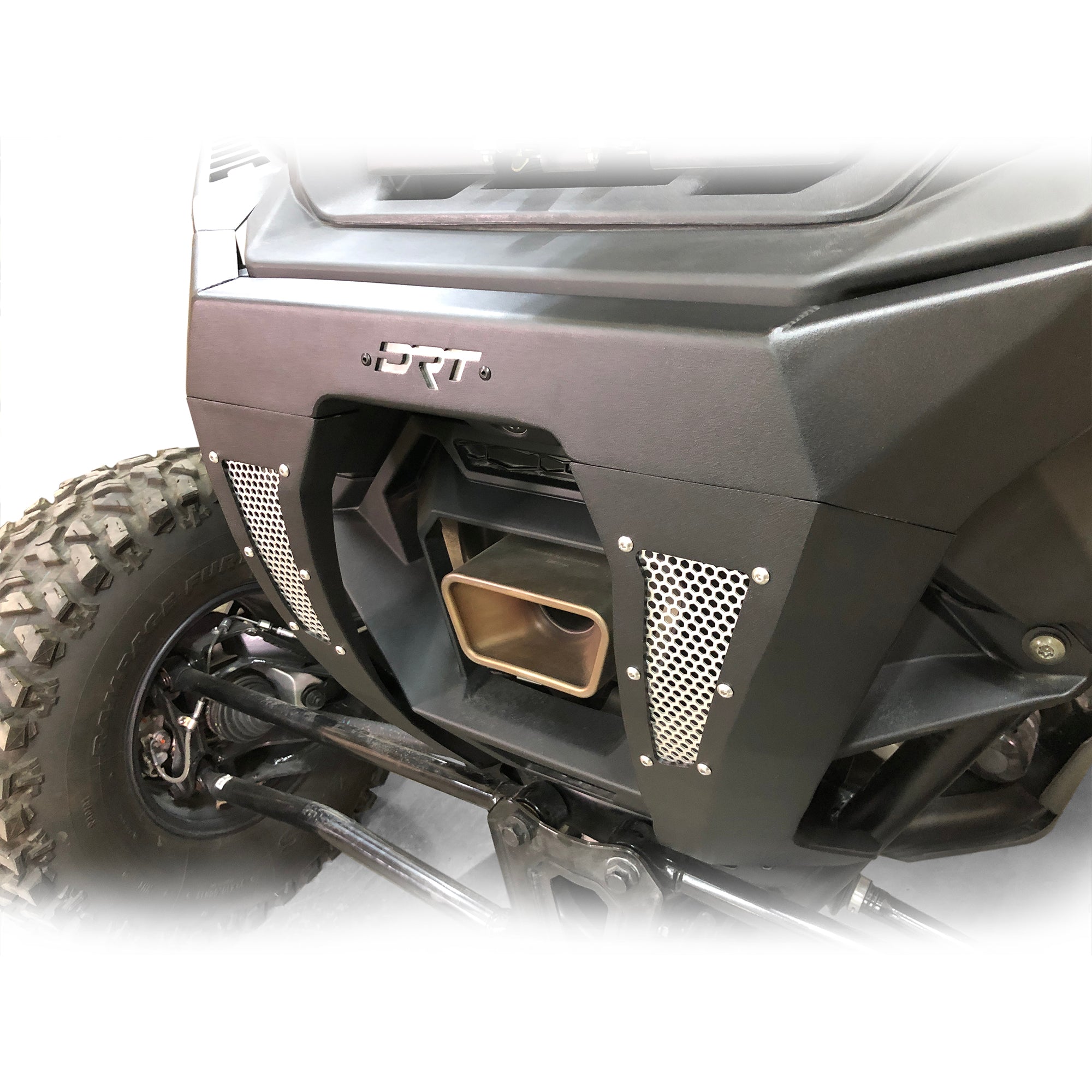 Polaris RZR Pro R rear bumper installed on 2022+ model rear end