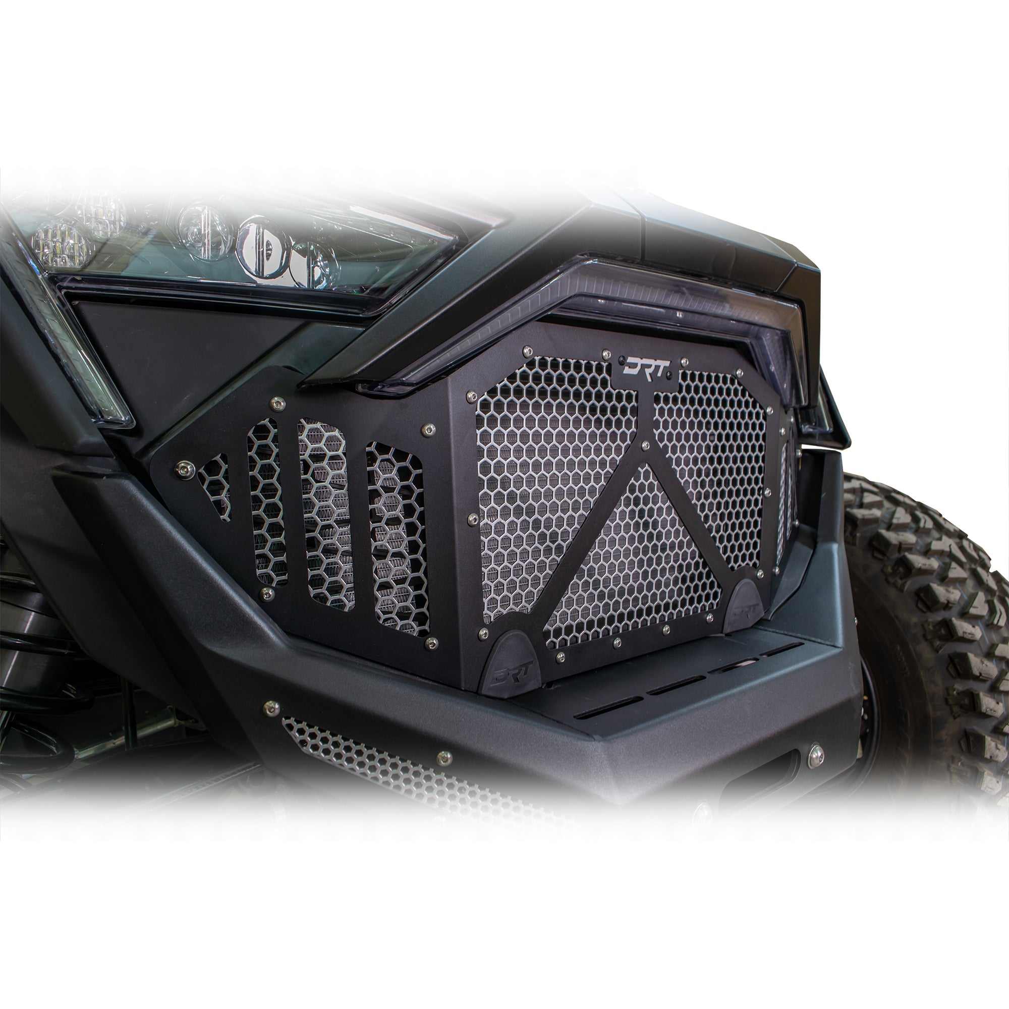 DRT RZR Pro R / Turbo R 2022-2024 Aluminum Grill Side view Close up