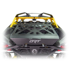 Bolt-on tire carrier for Can-Am Maverick R, works with factory or aftermarket cages