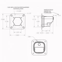 Baja Designs S1 White Flush Mount Auxiliary Light Pod 381005WT