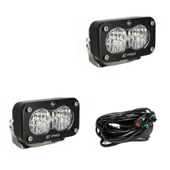 Baja Designs S2 Pro Black LED Auxiliary Light Pod Pair 487805