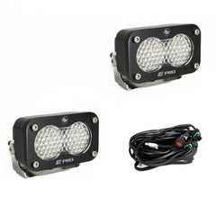 Baja Designs S2 Pro Black LED Auxiliary Light Pod Pair 487806