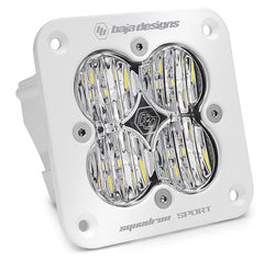 Baja Designs Squadron Sport White Flush Mount LED Auxiliary Light Pod 551005WT
