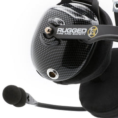 Rugged FHS Behind-The-Head Fire Safety Industrial Headset - With Mic On/Off Button / For Rugged / Firecom