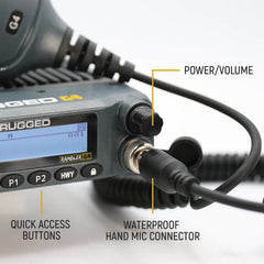 Rugged Base Camp - Rambler G4 High Power Mobile Radio with Fiberglass Antenna Kit