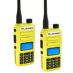 Rugged 2 Pack - Rugged GMR2 PLUS - GMRS and FRS Two Way Handheld Radios - Grey