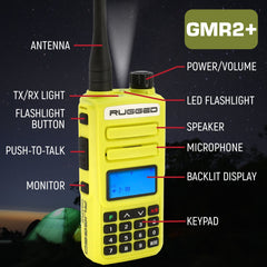 Rugged GO BAG - High Visibility GMR2 PLUS Emergency Radio Bundle